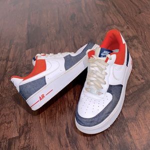 Nike Air Force 1 ‘07 LX ’White Red Denim